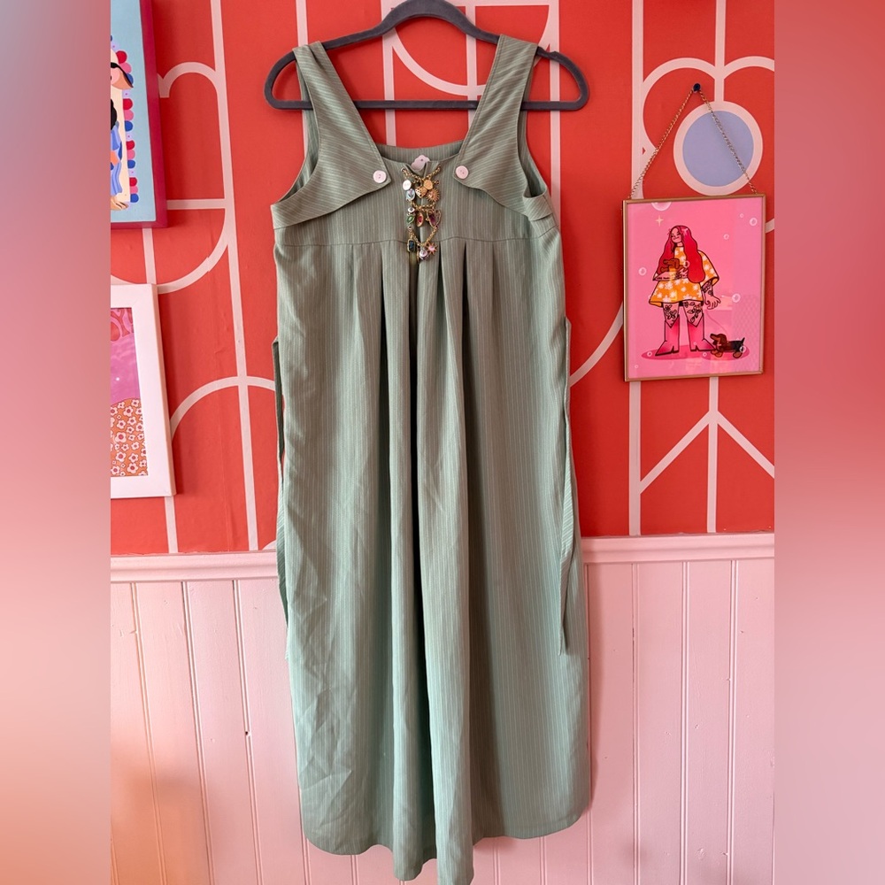 Trinket girl overall dress